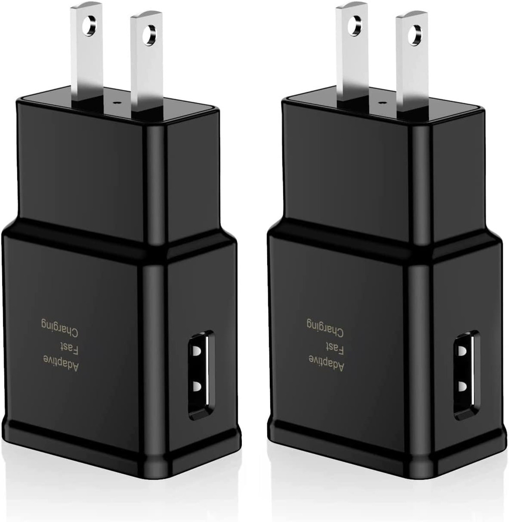 2PCK Adaptive Fast Charger 2.0Amp USB Adapter, 9V/5V for Samsung, LG, Universal